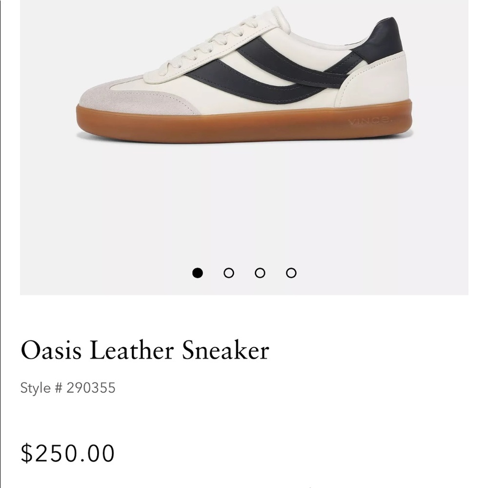Oasis, leather Vince sneaker.